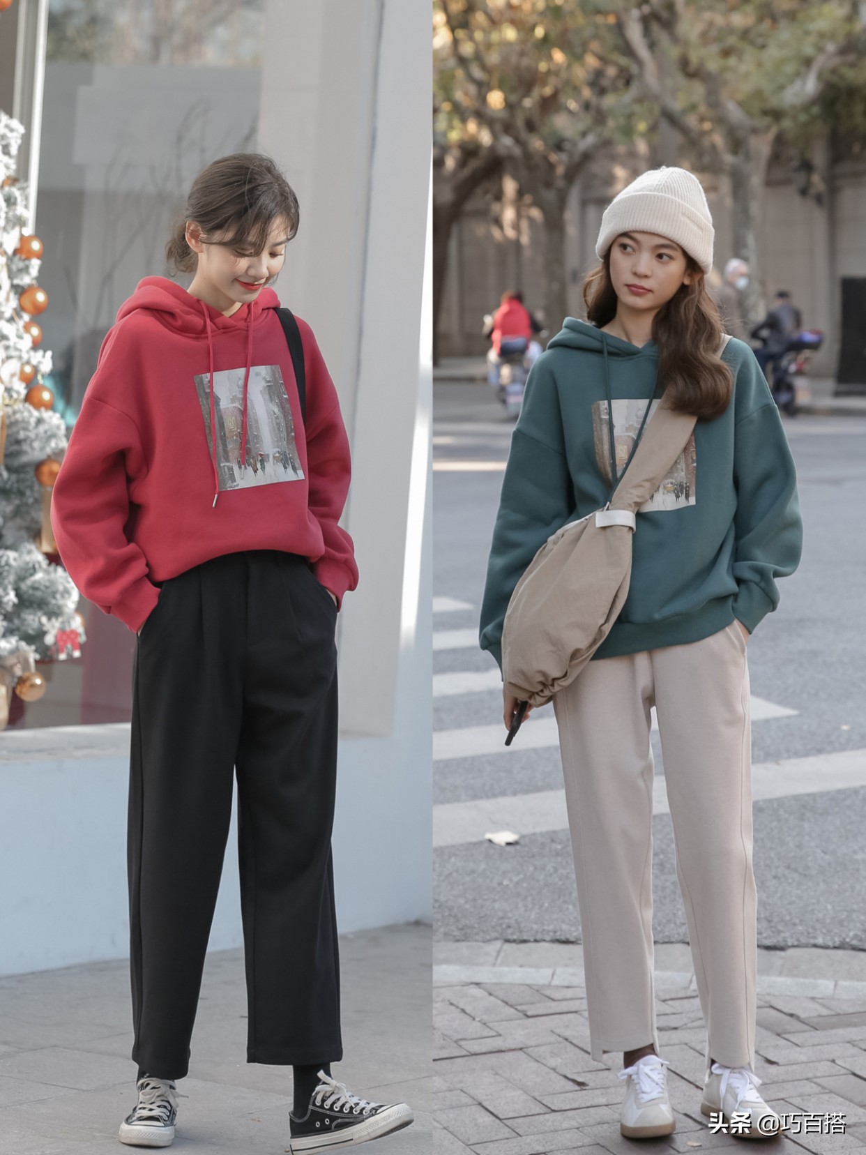 别说秋季缺少衣服穿？会穿卫衣就能做宝藏女孩，风格百变美出圈