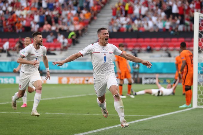 荷兰爆冷0-2负捷克集锦,捷克2-0荷兰