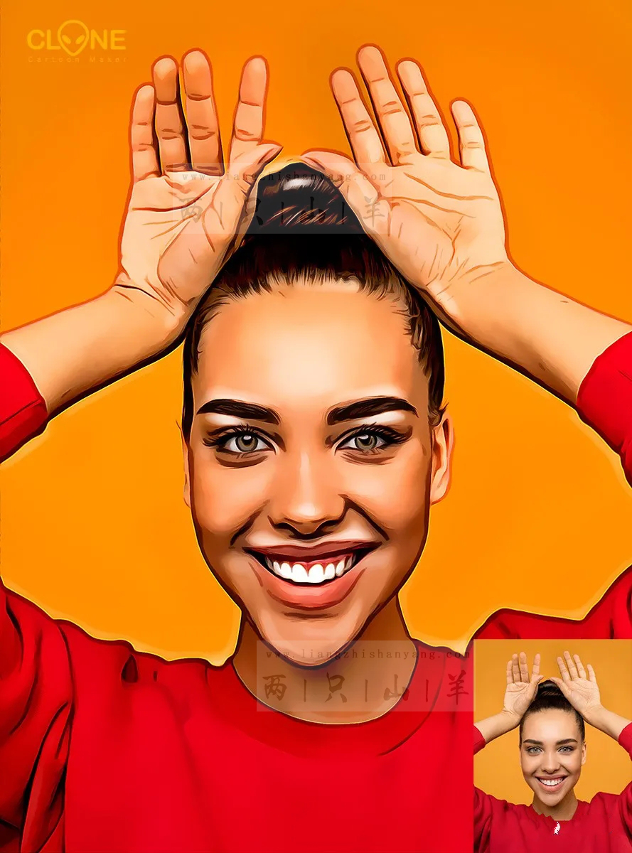 照片变卡通画一键生成,照片一键变成卡通漫画