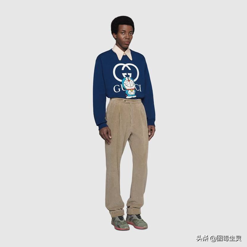 蓝胖子哆啦a梦的图片,哆啦a梦古驰联名蓝胖子