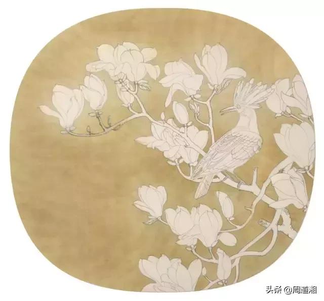 宋人工笔花鸟临摹步骤,工笔花鸟玉兰的画法