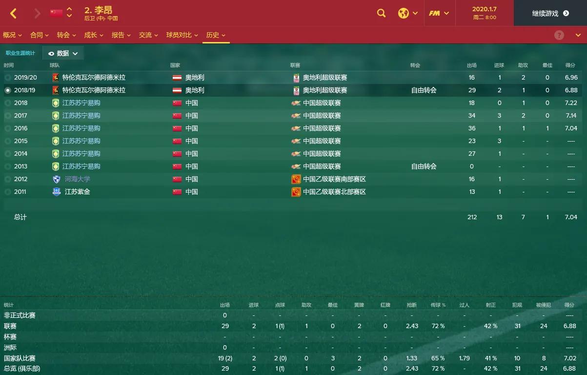 FM游戏中发现的随机灰人双重国籍的华裔前锋（三）