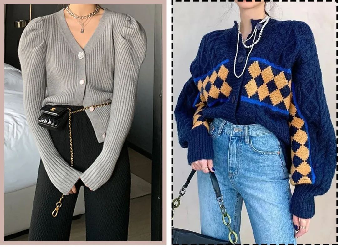 开春必穿奶奶衫出门美美美,奶奶衫连衣裙这样穿时髦炸了