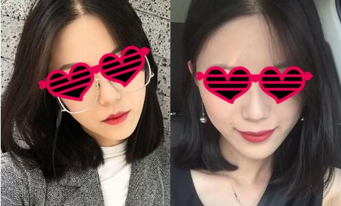 流行短发梨花头发型,中分梨花头内扣中长发