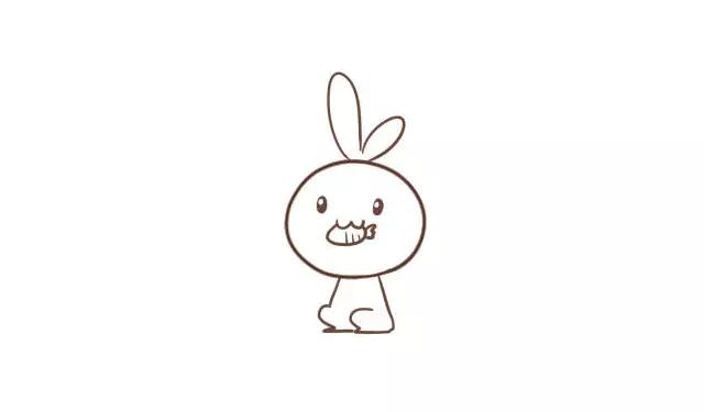 兔子趴在胡萝卜上的简笔画,儿童简笔画兔子和胡萝卜