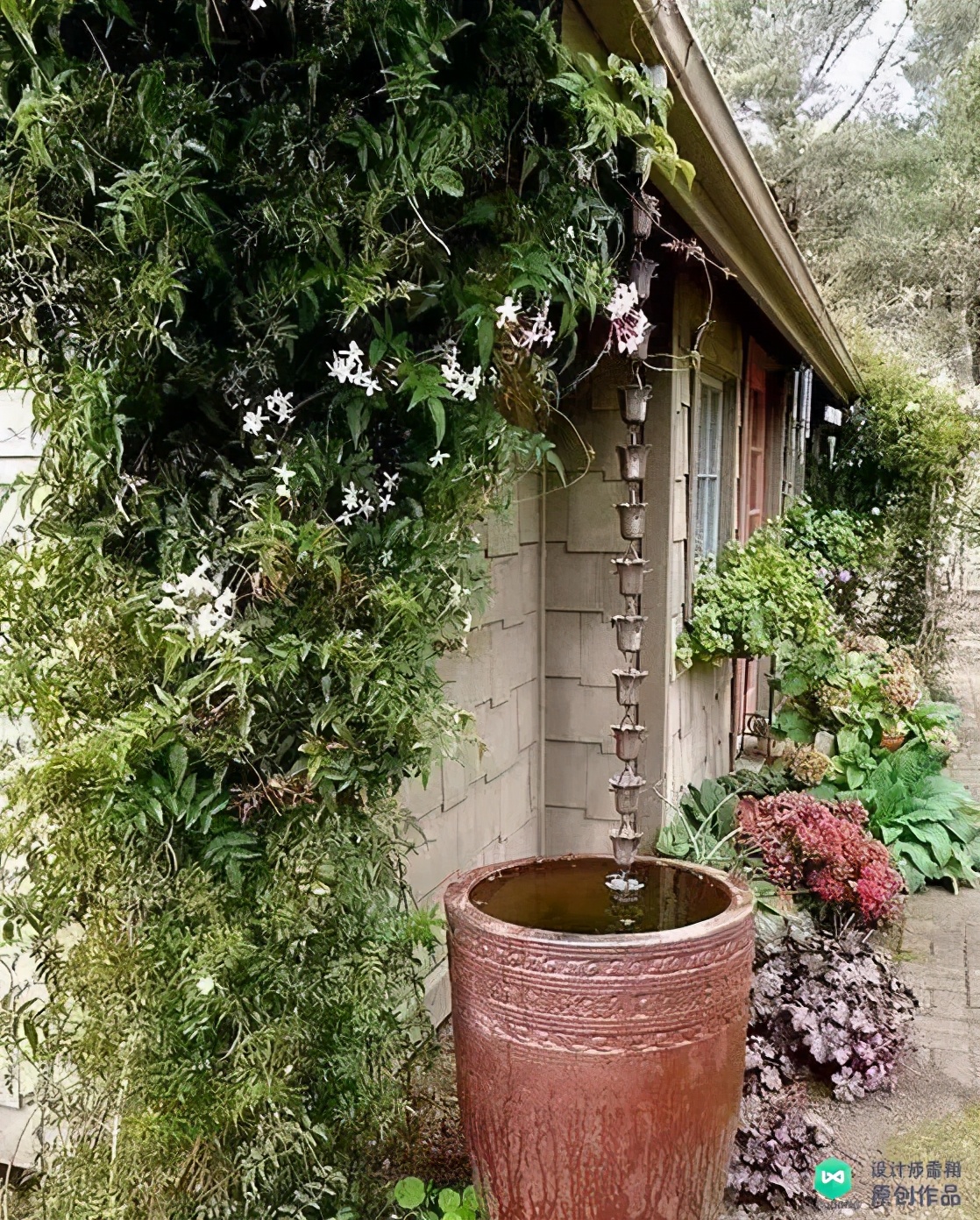 为什么要在屋顶放导雨链,为什么要在伞上绑瓦片