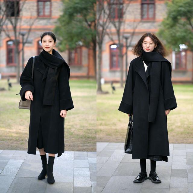 经典黑色大衣怎样搭,黑色大衣的各种穿搭介绍