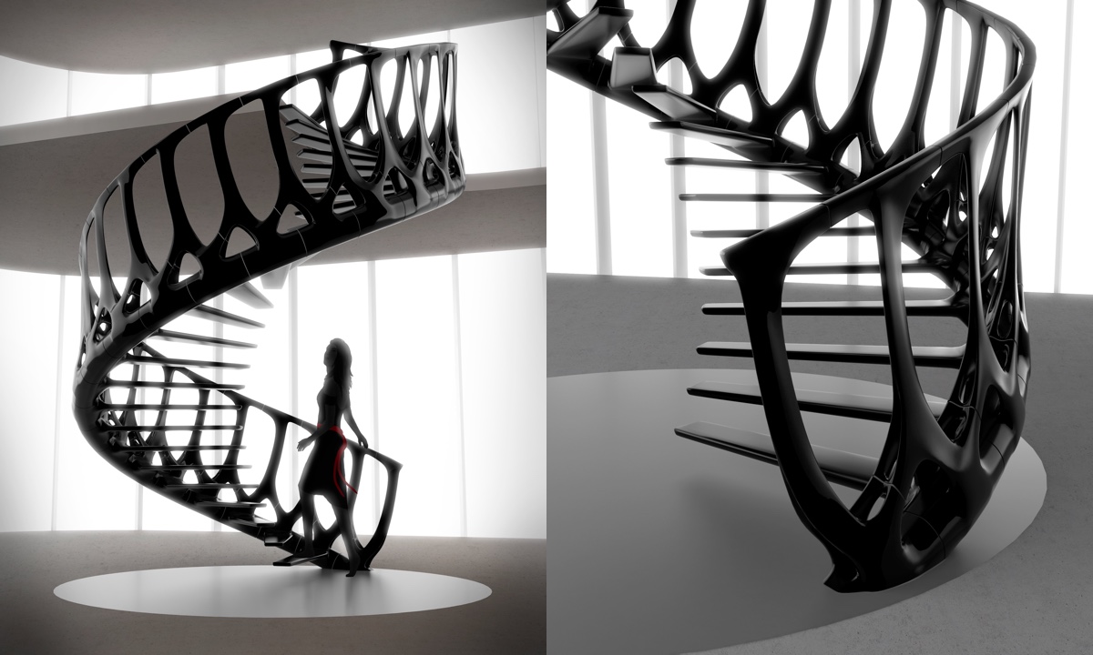 造型楼梯设计,楼梯踏步设计与造型图