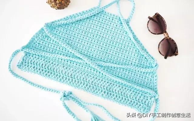 夏天来了，一定要钩一套给自己，有钩织教程