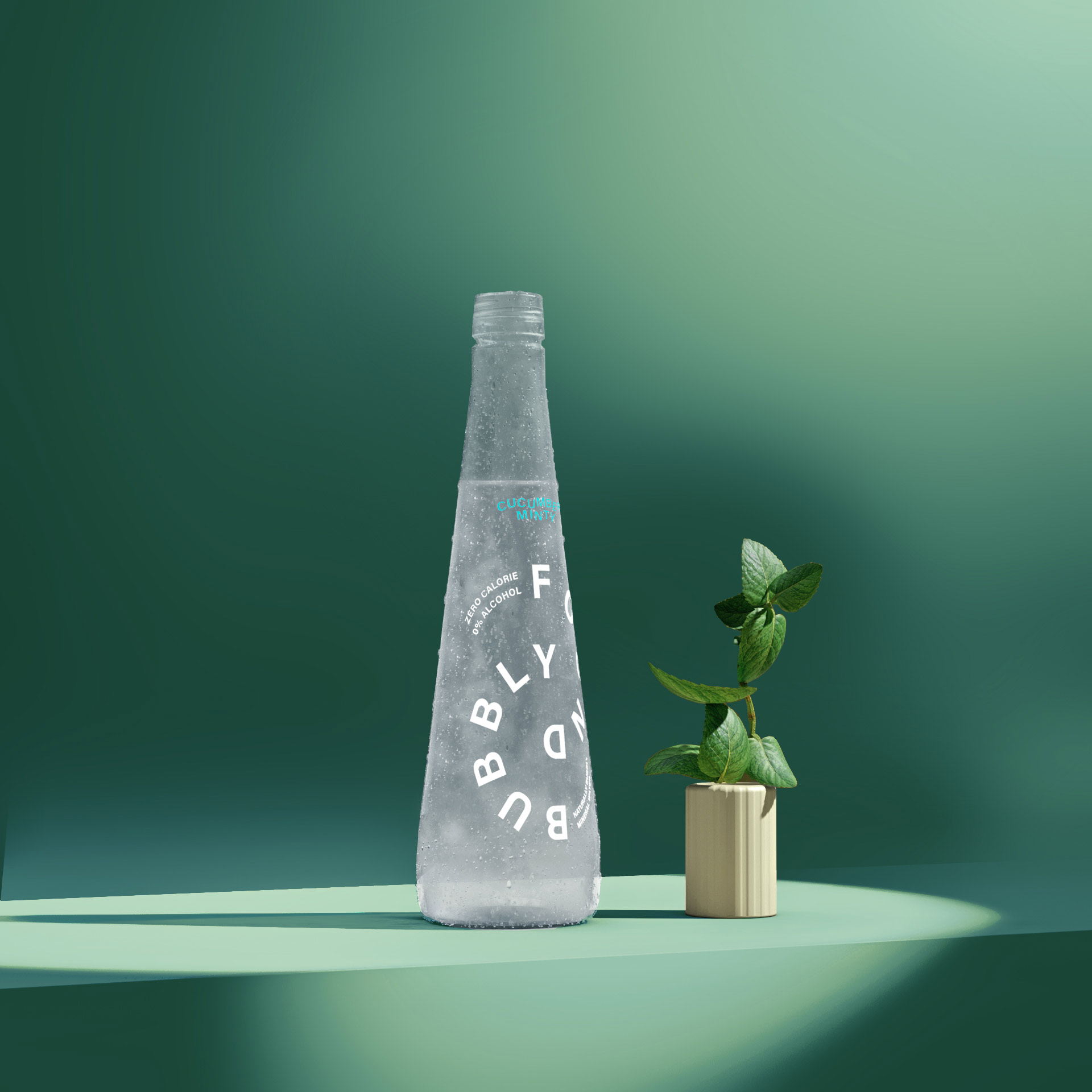 日本极简创意包装设计苏打水,苏打水包装设计效果图