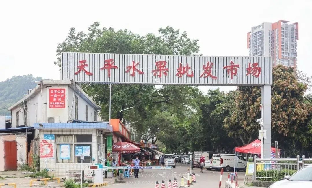 地铁坐到水果市场附近,广州天平架水果市场