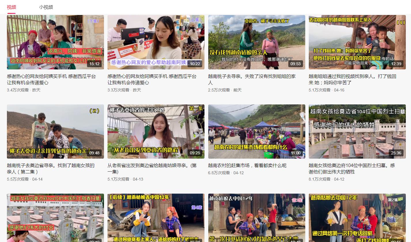 越南桃子、小丽、阿梅、春宝、四川小伙在越南等老街帮博主的分析