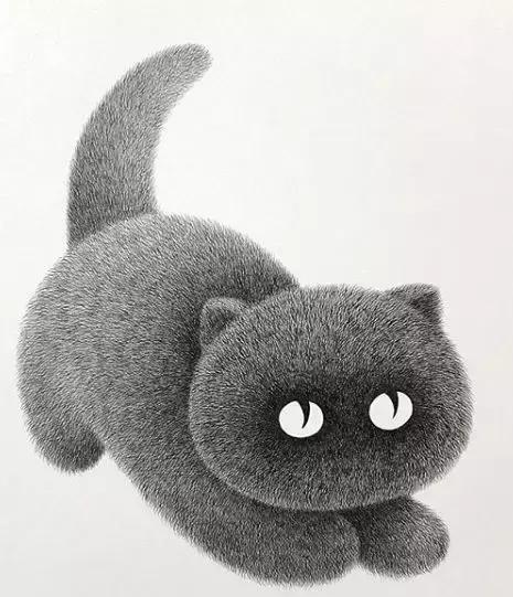 她用2元针管笔作画便惊艳了世界,他用粉笔画了一只猫