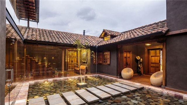 省钱又好看的100平庭院设计,别墅庭院宽8米长11米庭院设计