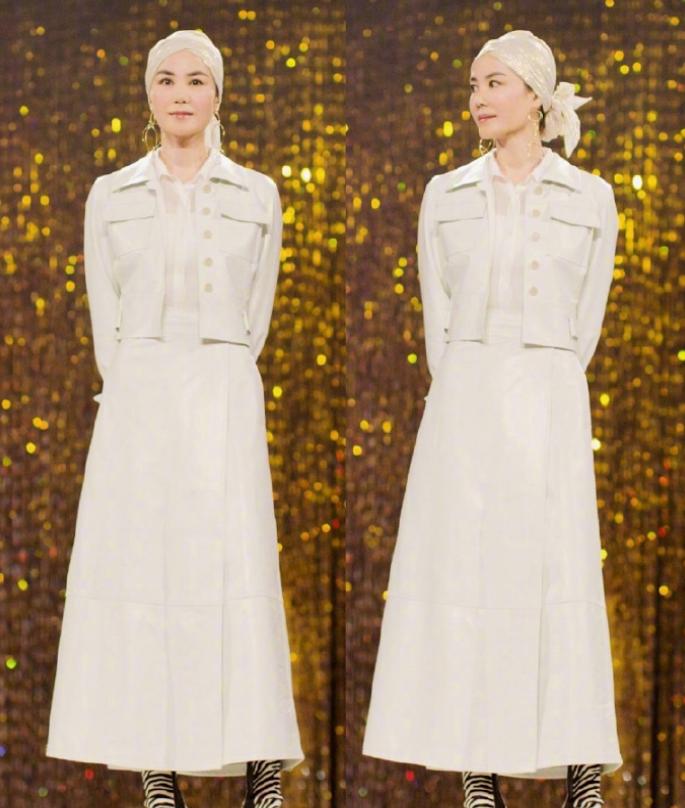 王菲穿衣邋遢老态十足,50岁王菲脸型近照