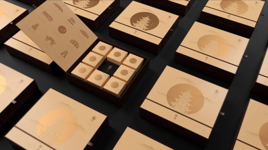 中秋月饼精美礼盒设计,最有创意的月饼包装展开图