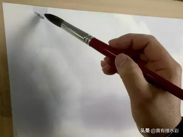 水彩画山风景入门,远山画法入门教程