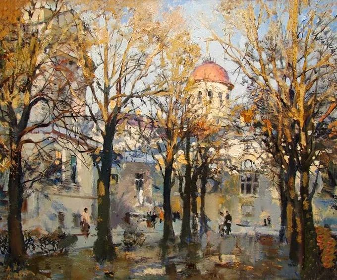 西欧大师画家的风景油画作品,卢卡斯风景油画作品