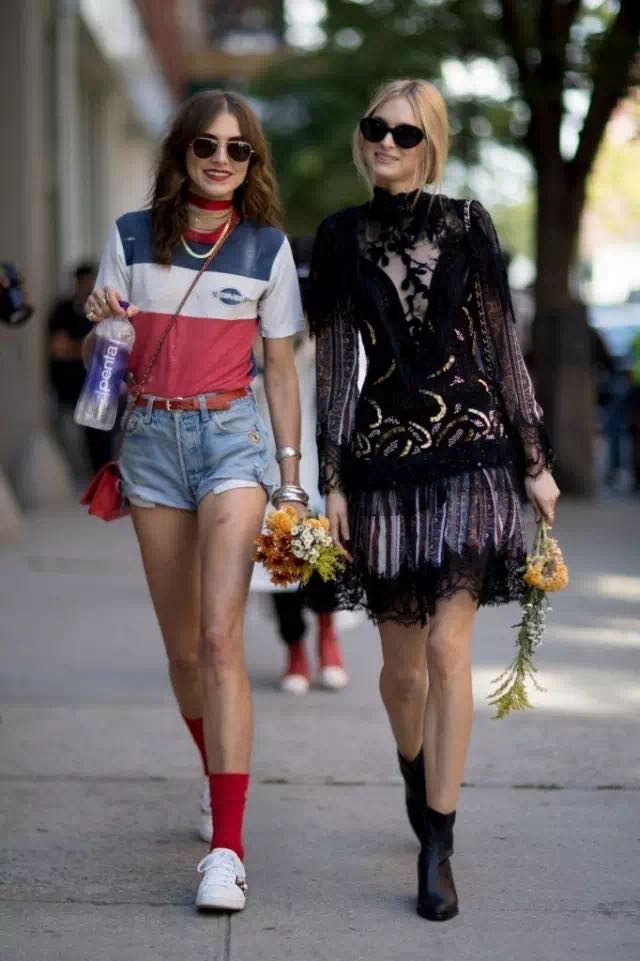 中筒袜如何搭配鞋子显腿细长,春秋季新款洋气显瘦中筒袜