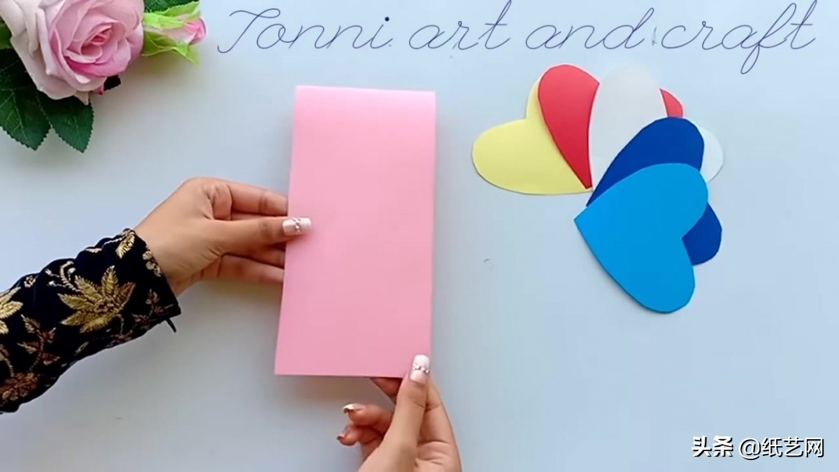 新年贺卡用卡纸还是彩纸,一看就会的超简单手工新年贺卡