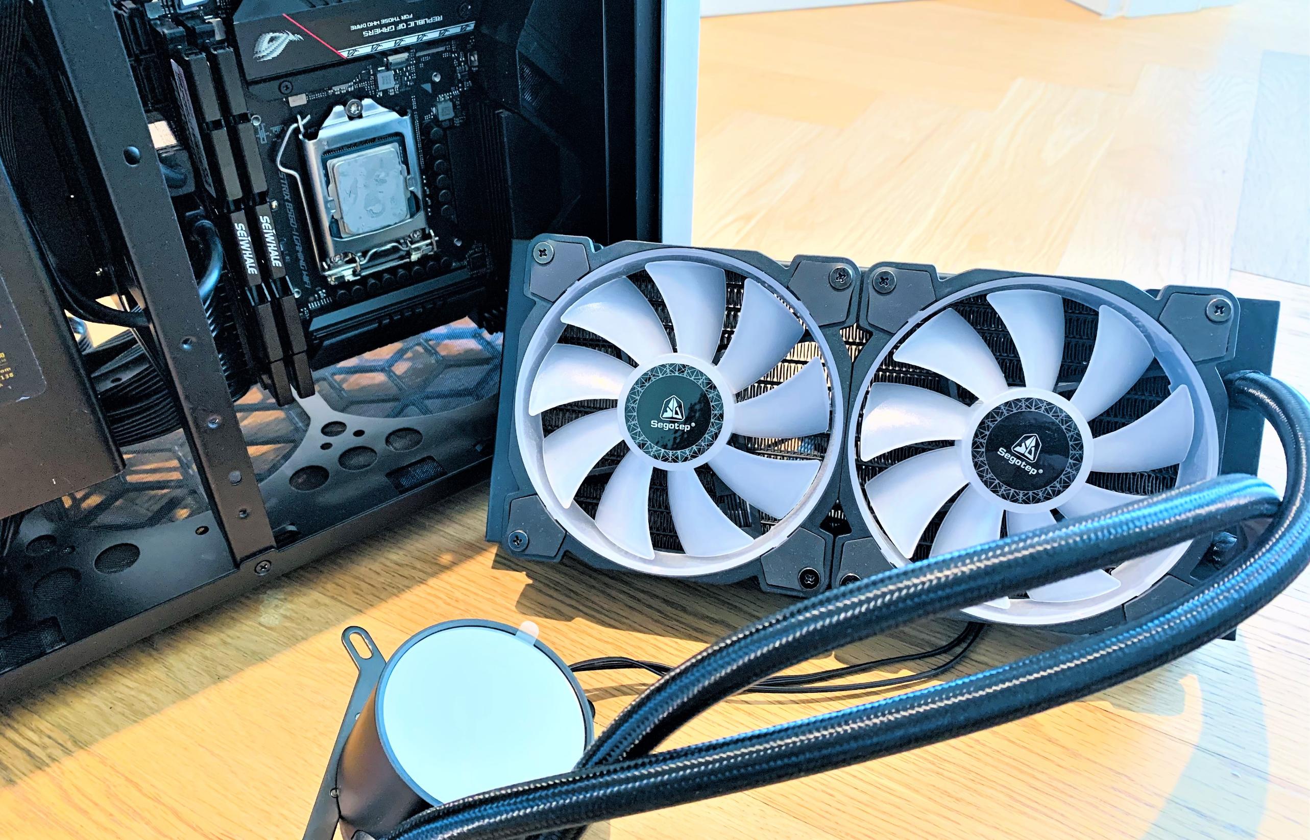 乔思伯tk1水冷装机,乔思伯i100pro