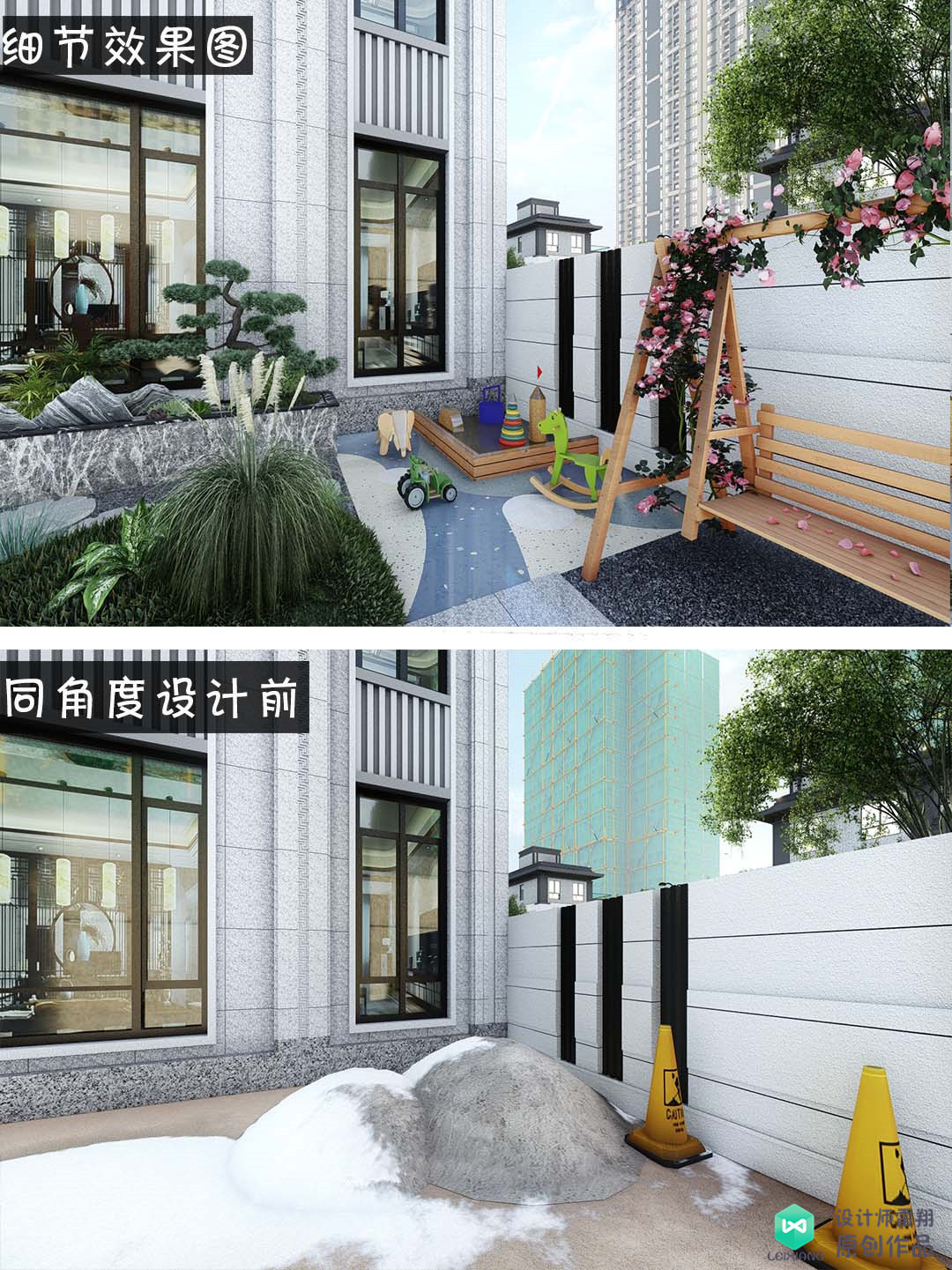 庭院大门正对墙面设计,庭院门不对入户门怎么设计