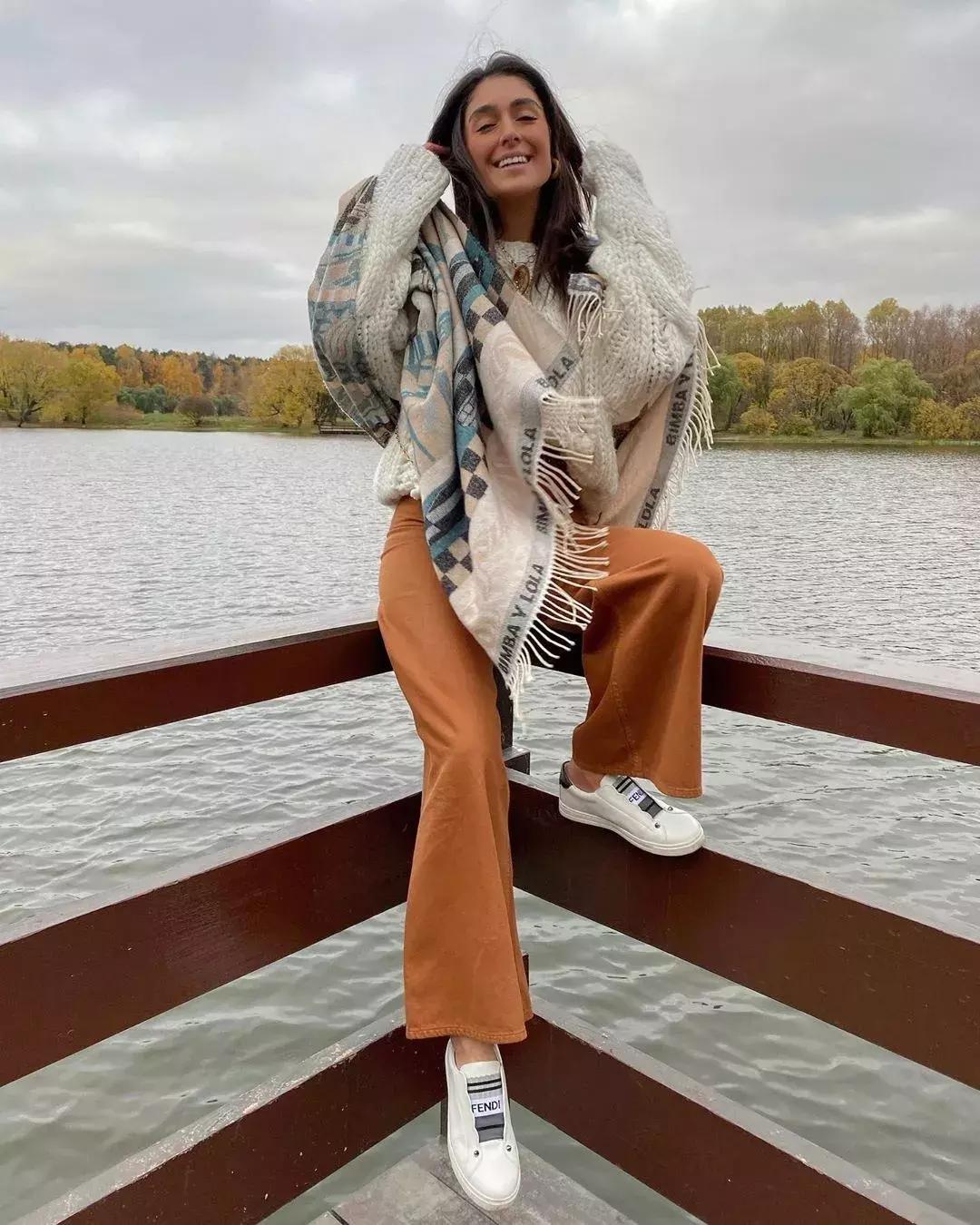 黑色阔腿裤加长版垂感慵懒风秋冬,秋冬慵懒感阔腿裤