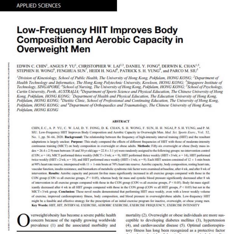 一周做几次hiit比较好,一周hiit健身几天最佳