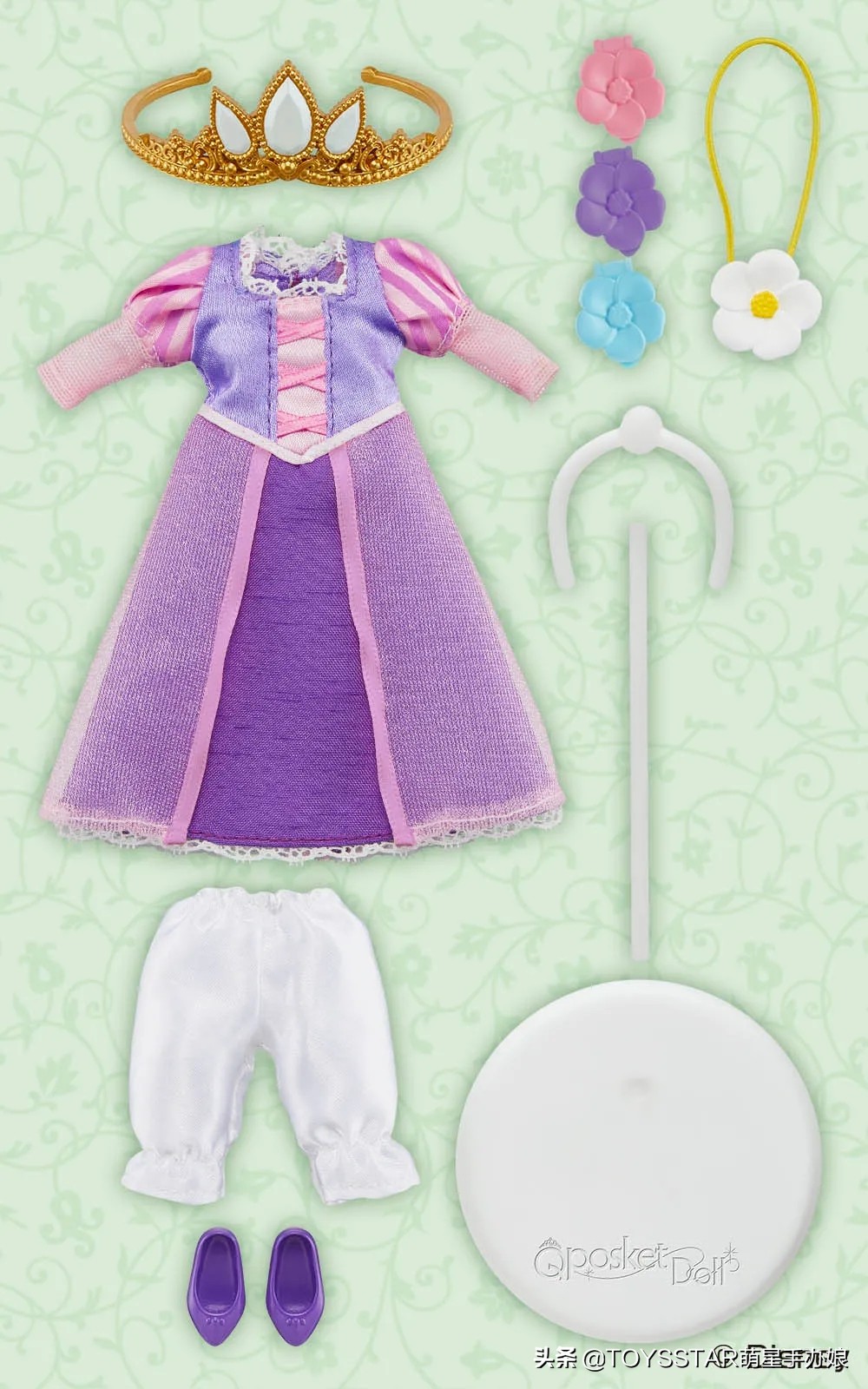 上海迪士尼乐佩公主玩偶,迪士尼长发公主乐佩