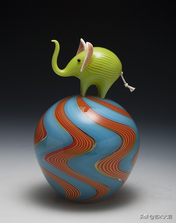 可爱的玻璃动物,艺术玻璃雕塑