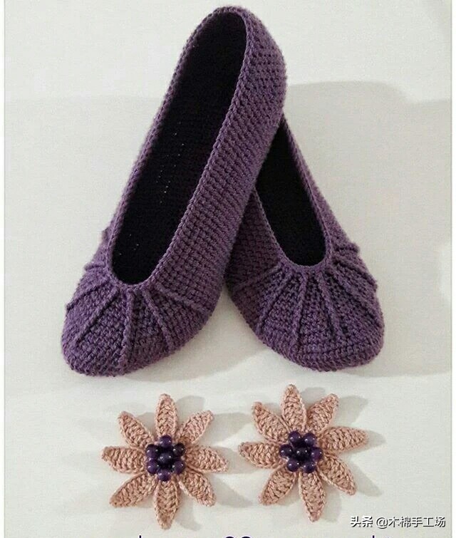 春天来了给自己添一双好鞋吧,春夏鞋子钩单鞋简单钩法