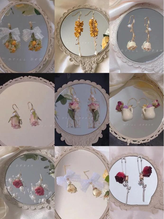 高级感的仿真花搭配,仿真花高级感逼真饰品