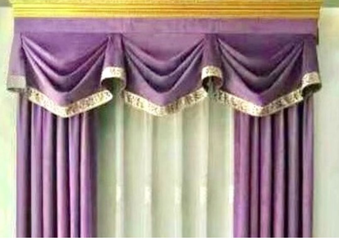 窗帘连体水波帘头制作视频,欧式风格窗帘平板水波帘头