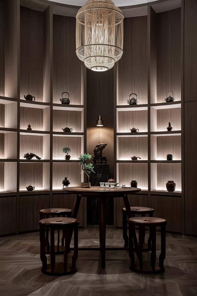 打造高端中式茶空间,中式美学茶空间