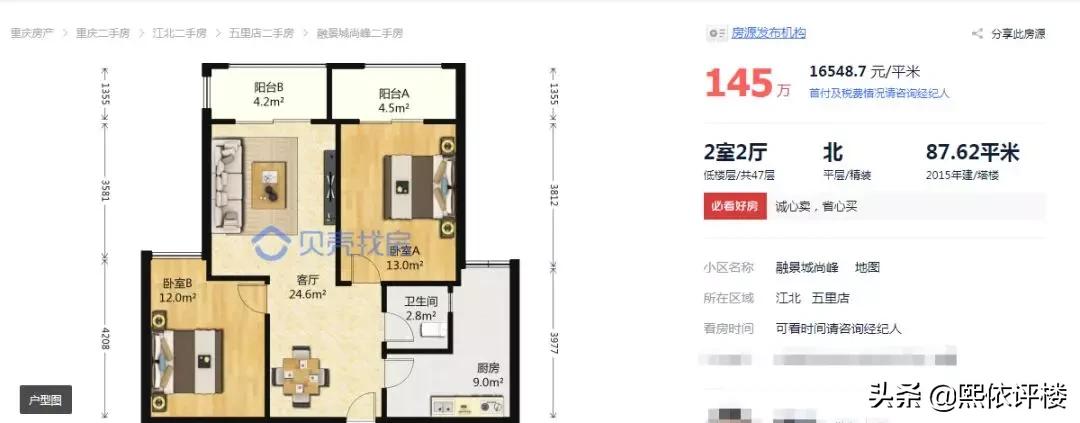 二手房推荐楼盘,北龙湖高端房排名