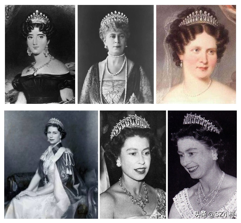 英国女王多奢侈,英国女王佩戴珠宝来源图