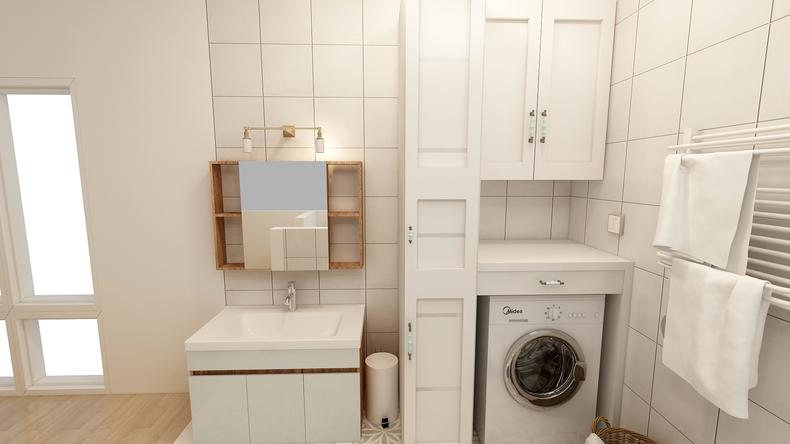 小卫生间3分离装修效果图,3平米卫生间三分离设计方案