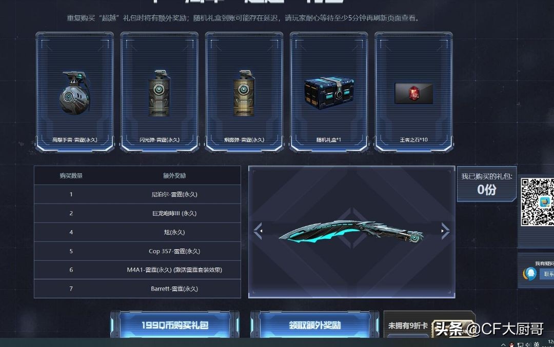 cf雷霆套装属性,雷霆套装属性