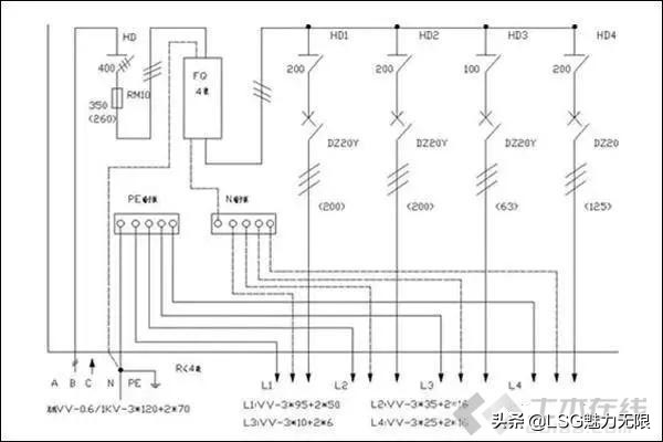二级配电箱和三级配电箱线路图,你了解家用配电箱的安装方法