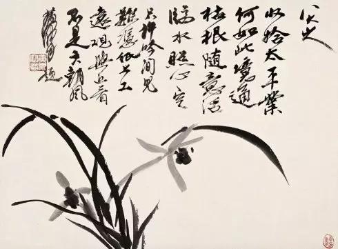 中国十大名家画兰,中国画名家画兰