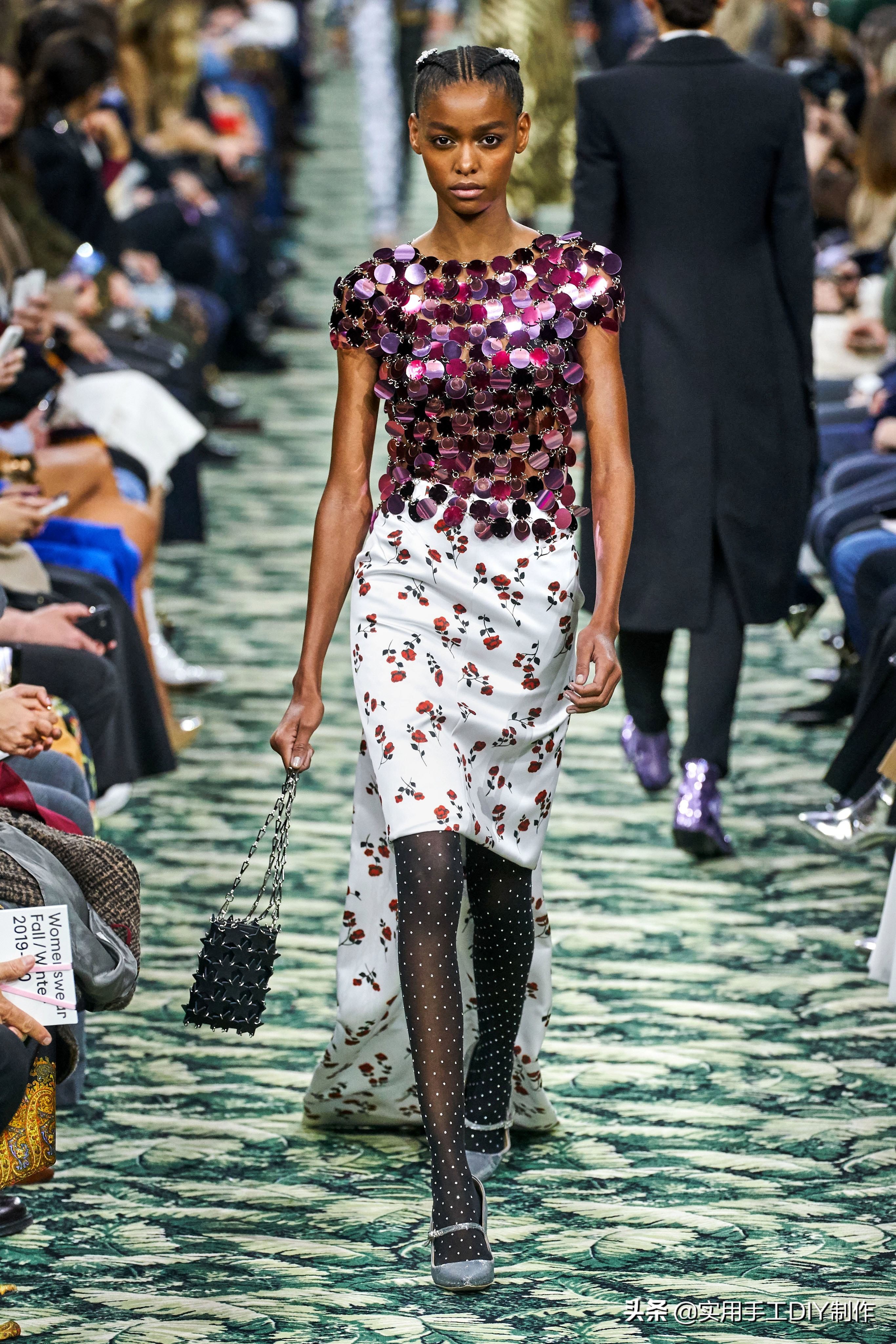 pacorabanne2021春夏系列金属长裙,pacorabanne亮片上衣