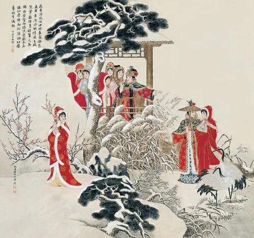 彭连熙绘红楼群芳图,彭连熙红楼梦作品欣赏