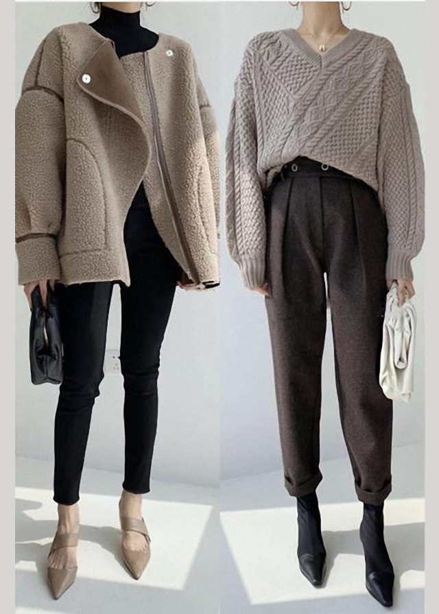 职业干练气质穿搭秋冬,职场休闲风穿搭女秋冬