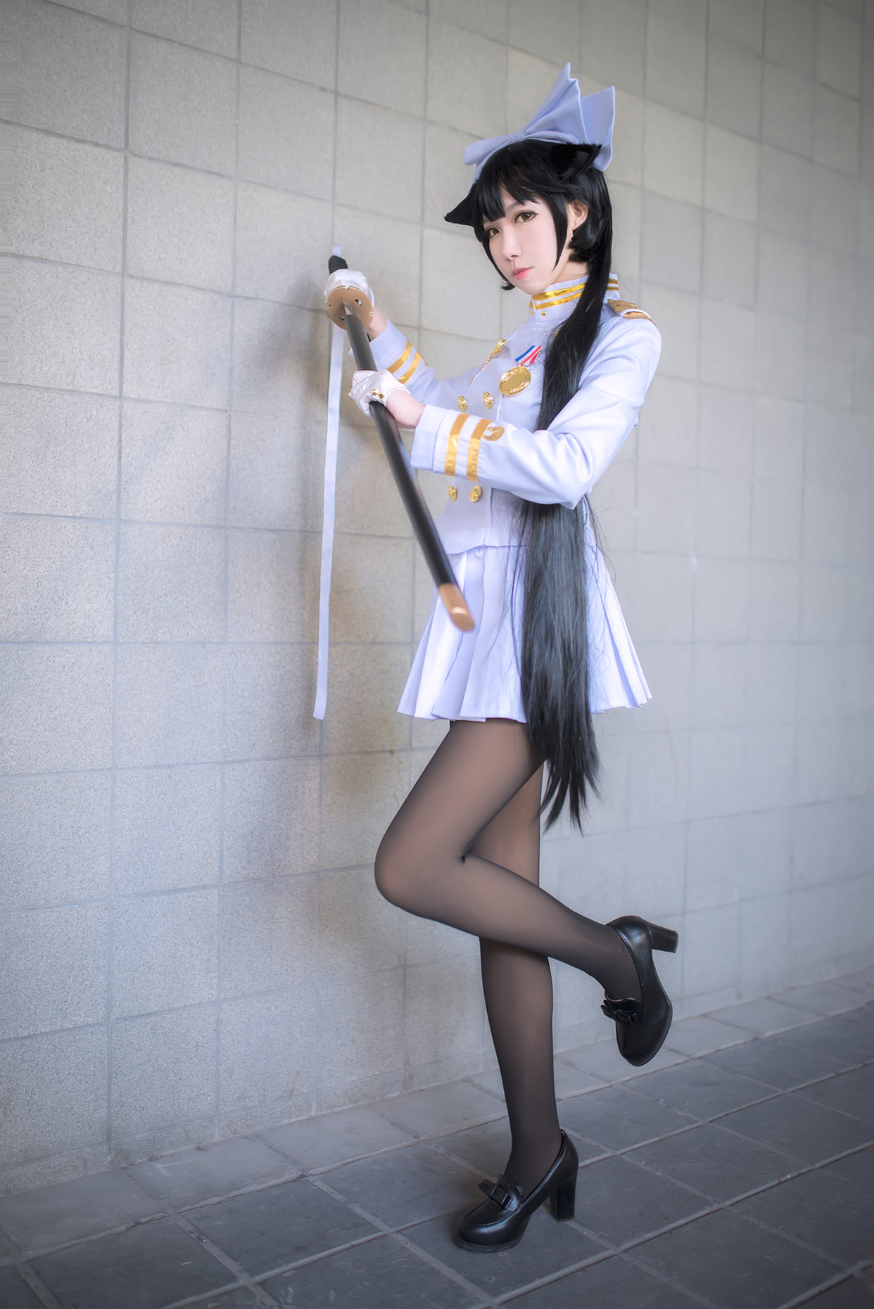 cosplay碧蓝航线独角兽旗袍,碧蓝航线高雄街头采访cosplay