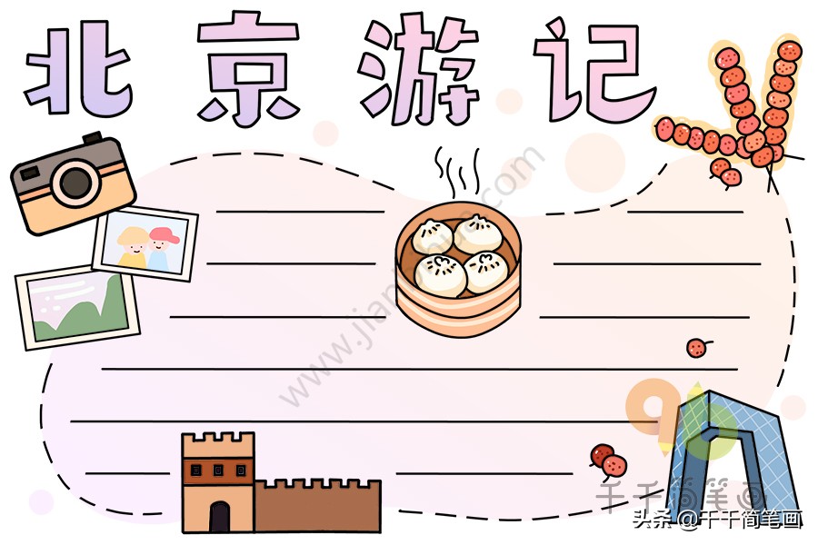 假期计划手抄报越简单越好,假期数学手抄报模板