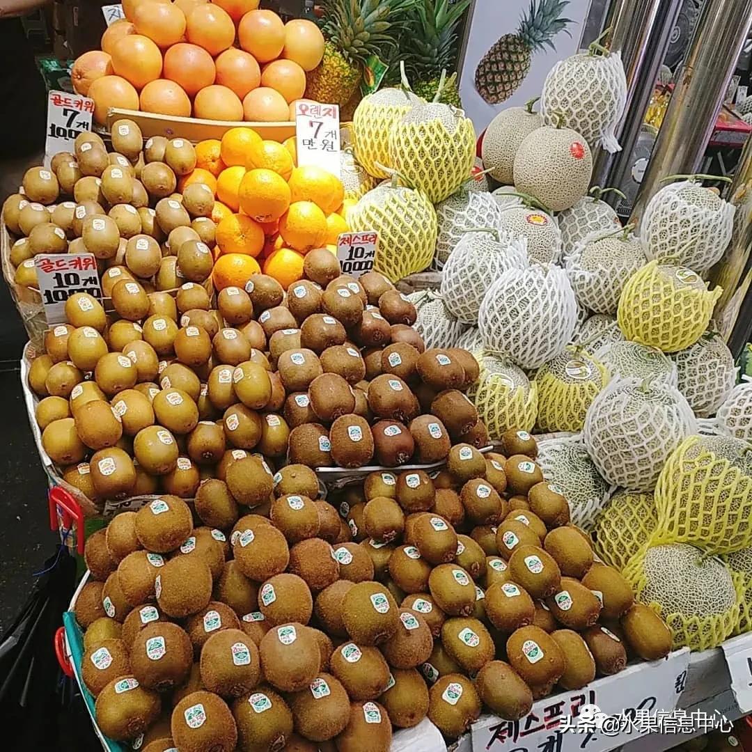 韩国的蔬菜水果批发市场,韩国最便宜的苹果水果
