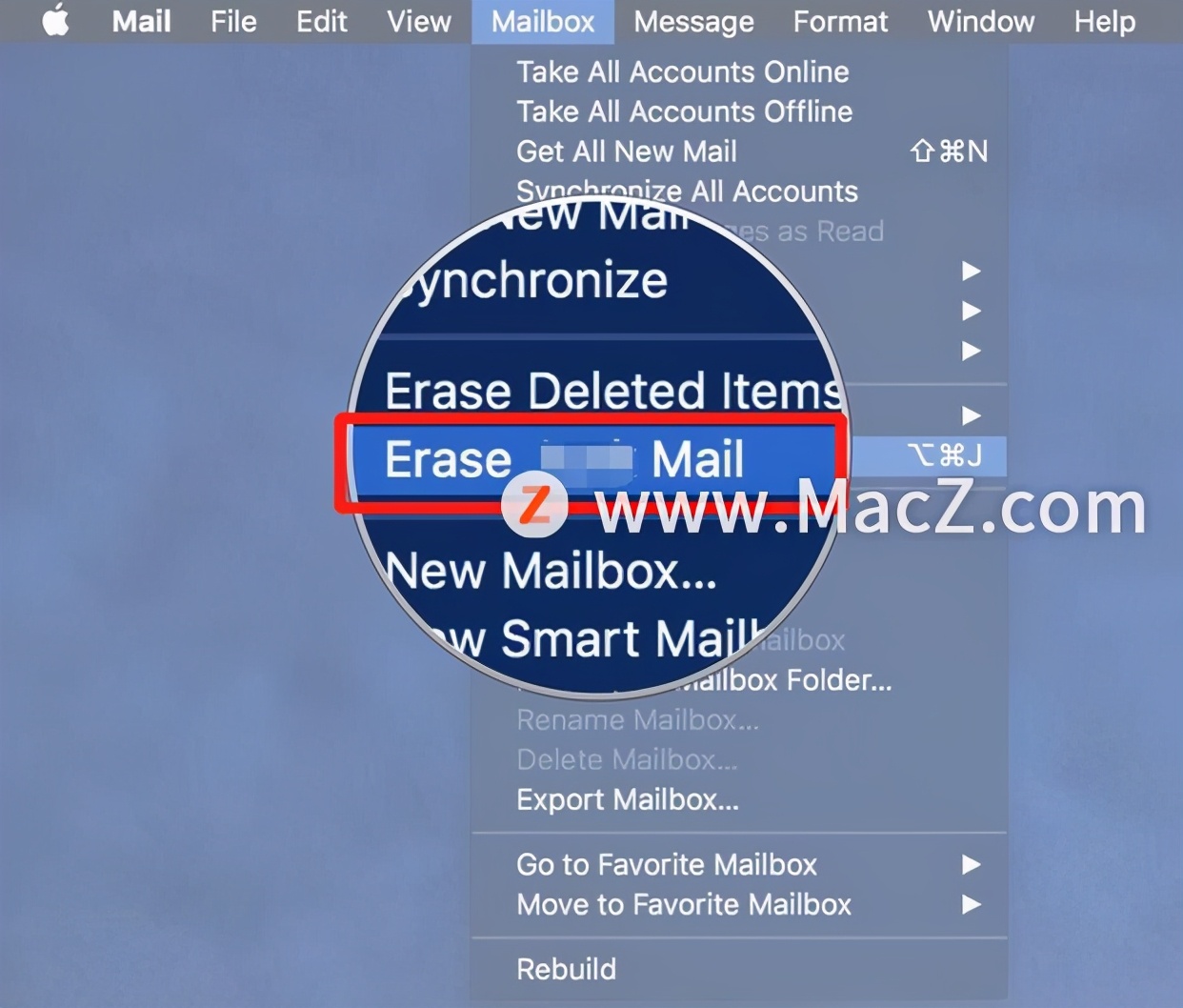 mac可用磁盘空间不足怎么释放,mac删除邮件占用空间