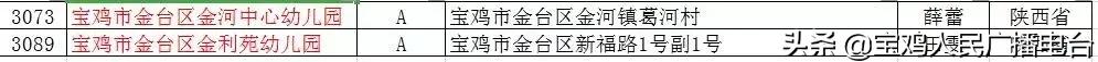 宝鸡市级示范幼儿园有哪些,最新宝鸡市公立幼儿园名单
