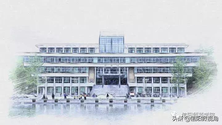 信阳师范手绘图,信阳师范学院的春天手绘图片