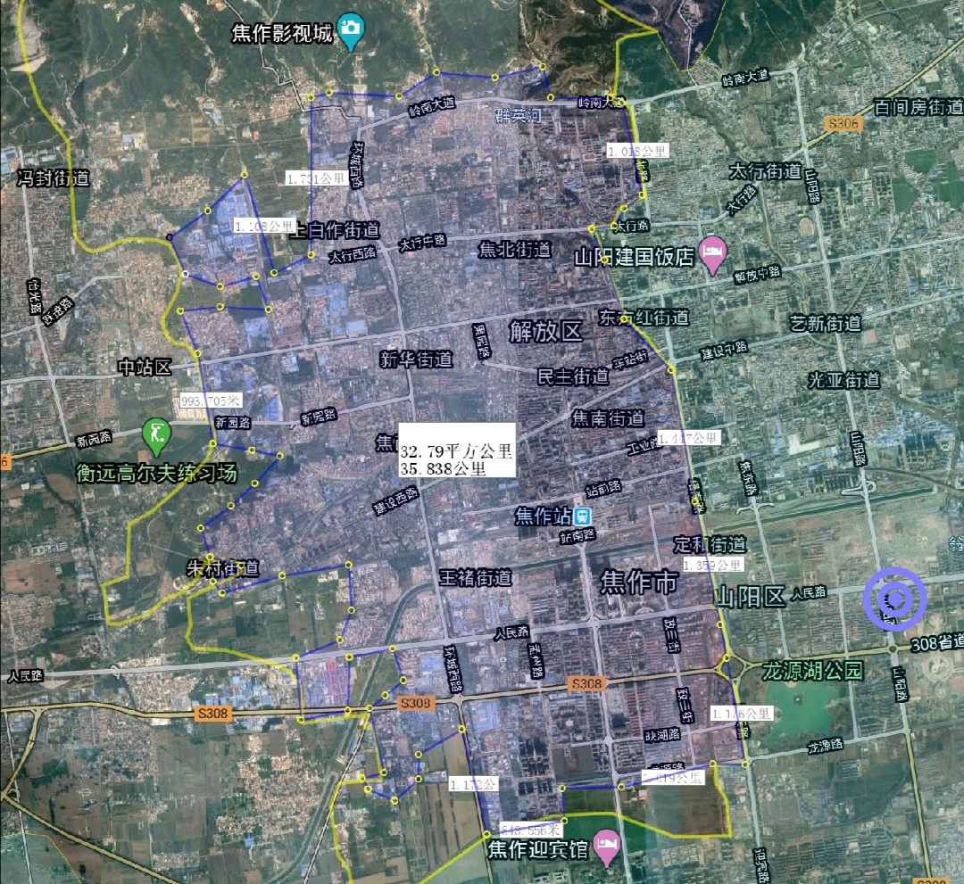 焦作市示范区最新规划图,焦作城市排名